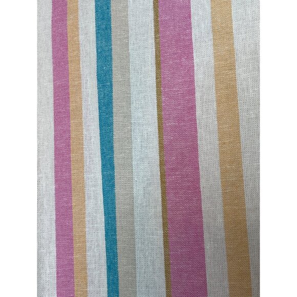 Westbound 100% Linen Multi Color Stripe Sleeveless Midi Shift Dress Size Medium - Picture 10 of 10